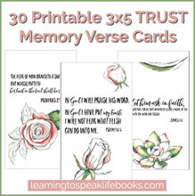 Trust 30-Day Scripture Journal + Memory Verse Card Bundle