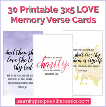 LOVE 30-Day Scripture Journal + Memory Verse Card Bundle