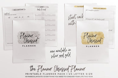 Planner Obsessed™ Planner Printable Pack (Undated)